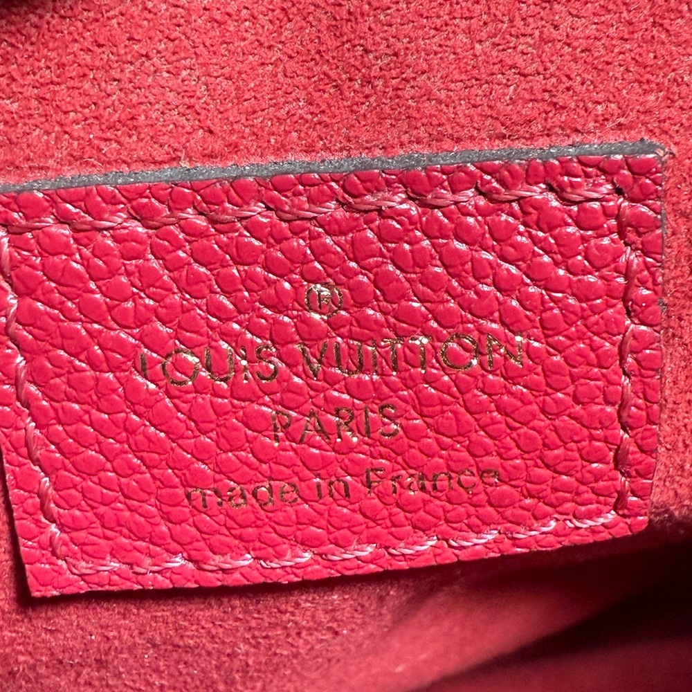 Louis Vuitton Twice Empreinte Messenger sling Fushia Pink w/ Duster & Card auth. - Picture 7 of 16